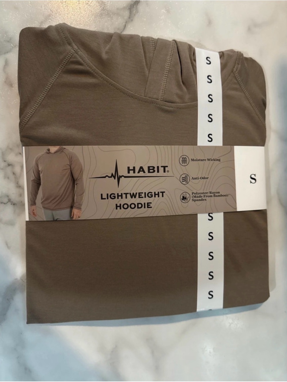 Lightweight men’s Hoodie - Brown (S)